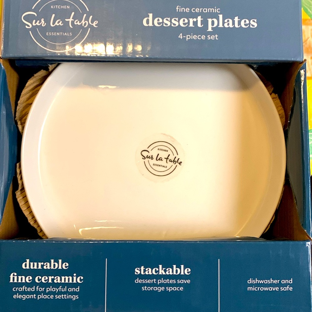 Essentials White Dinnerware Set round Ceramic Plates 7.5”Restocked✅